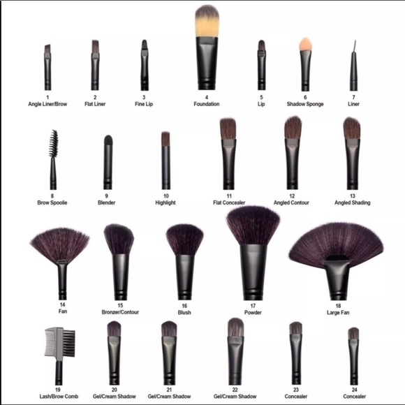 🌹🌹New 24pcs Makeup Brushes Set - Picture 5 of 6